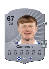 Lyall Cameron Rare 67 OVR