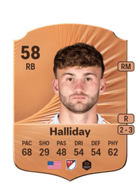 Michael Halliday Rare 58 OVR