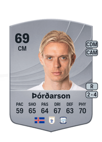 Stefán Teitur Þórðarson Common 69 OVR