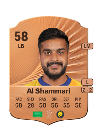 Mansour Al Shammari Rare 58 OVR