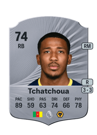 Jackson Tchatchoua Rare 74 OVR
