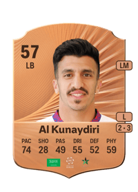 Mohammed Al Kunaydiri Rare 57 OVR