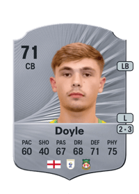 Callum Doyle Rare 71 OVR