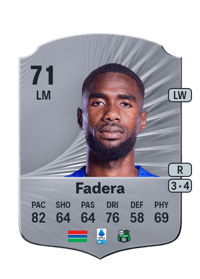 Alieu Fadera Rare 71 OVR
