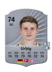 Jonas Urbig Rare 74 OVR