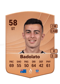 Alex Badolato Common 58 OVR