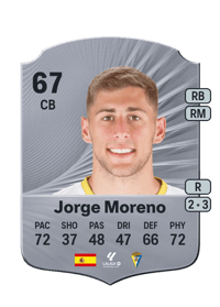 Jorge Moreno Rare 67 OVR