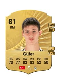 Arda Güler Rare 81 OVR