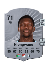 Bongokuhle Hlongwane Rare 71 OVR