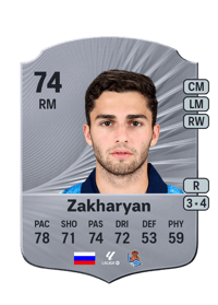 Arsen Zakharyan Rare 74 OVR