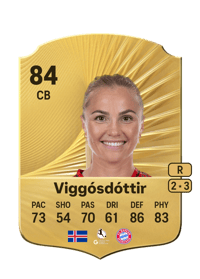 Glódís Perla Viggósdóttir Rare 84 OVR