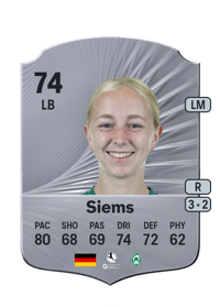 Caroline Siems Rare 74 OVR