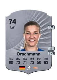 Dina Orschmann Rare 74 OVR