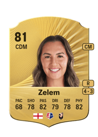 Katie Zelem Rare 81 OVR