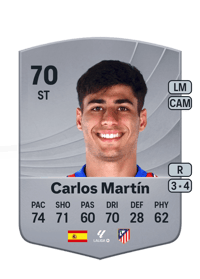 Carlos Martín Common 70 OVR