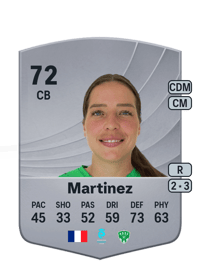 Lisa Martinez Common 72 OVR