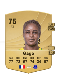Kelly Gago Common 75 OVR