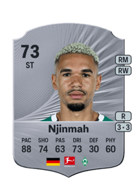 Justin Njinmah Rare 73 OVR
