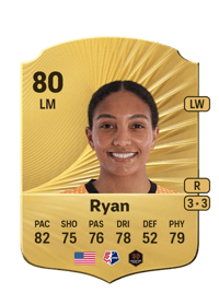 Yazmeen Ryan Rare 80 OVR