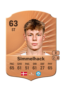 Alexander Simmelhack Rare 63 OVR