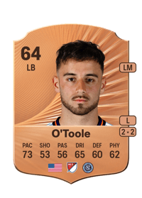 Kevin O'Toole Rare 64 OVR