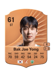 Bak Jae Yong Rare 61 OVR