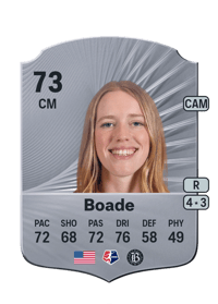 Tess Boade Rare 73 OVR