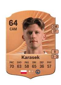 Kacper Karasek Rare 64 OVR