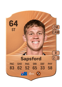 Zac Sapsford Rare 64 OVR