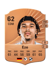 Joshua Eze Rare 62 OVR