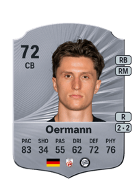 Tim Oermann Rare 72 OVR