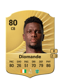 Ousmane Diomande Rare 80 OVR
