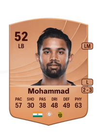 Manoj Mohammad Common 52 OVR