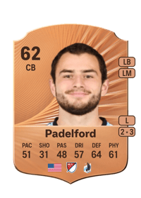 Devin Padelford Rare 62 OVR