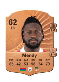Jacob Mendy Rare 62 OVR