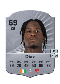 Junior Diaz Rare 69 OVR