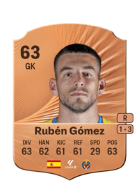 Rubén Gómez Rare 63 OVR