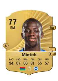 Yankuba Minteh Rare 77 OVR