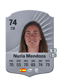 Nuria Mendoza Rare 74 OVR
