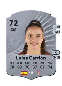 Leles Carrión Rare 72 OVR