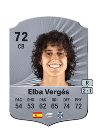 Elba Vergés Rare 72 OVR