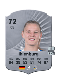 Toma Ihlenburg Rare 72 OVR