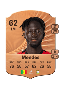 Junior Armando Mendes Rare 62 OVR