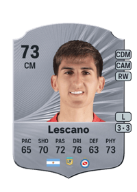 Alan Lescano Rare 73 OVR
