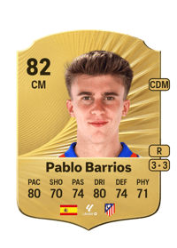 Pablo Barrios Rare 82 OVR