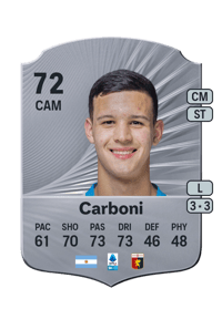 Valentín Carboni Rare 72 OVR