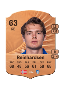 Peter Reinhardsen Rare 63 OVR