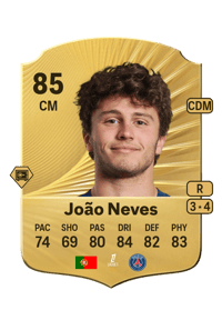 João Neves Rare 85 OVR