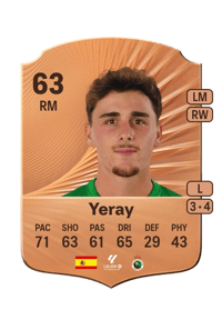 Yeray Rare 63 OVR