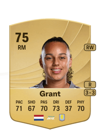 Chasity Grant Common 75 OVR
